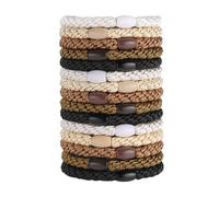 KBRPEY 15 Pezzi Elastici per Capelli Donna e Ragazze Fermacoda Colorati Scrunchies Morbidi per Capelli Spessi e Ricci Accessorio Moda Utilizzabile Anche Come Braccialetto (Stile 2)