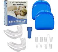 KBRPEY 1Kit Anti Russamento Notturno Professionale Dispositivo Dentale Nasale Dilatatore Naso Bite Dentale Soluzione Russare