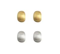 KBRPEY 2 Paia Orecchini Donna Oro Argento, Orecchini Chunky Orecchini Oro Orecchini a Goccia d'acqua Orecchini Dorati Orecchini Argento Oro Orecchini Anallergici Donna Moda Gioielli Regalo