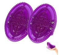KBRPEY 2 Pezzi Massaggianti per Corpo Meridian Massaggiante Anticellulite in Silicone set di Massaggi per Massaggiare Meridiani Snellente e Modellante del Corpo (Viola)