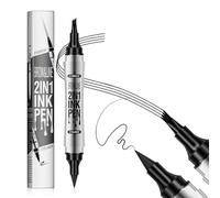 KBRPEY 2in1 Penna Sopracciglia Liquida Doppia Punta Matita Eyeliner Impermeabile Lunga Durata Trucco Professionale