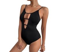 KBRPEY Body Donna senza Maniche Bodysuit Costumino Intero Bodysuit Contenitivo Modellante con Spalline Sottili Outfit Estivi Costume da Bagno Elegante Abbigliamento moda