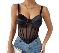 KBRPEY Canotte Donna Estive Tank Top Canotta Elegante Maglietta Trasparente con Spalline Abbigliamento Estivo Magliette Senza Maniche Cotone Canottiera Moda Casual per Estate