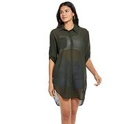 KBRPEY Copricostume Donna Mare Camicia Trasparente Chiffon Beach Cover up Vestito Spiaggia Copricostumi da Bagno Estivo Beachwear Elegante Abito Bikini Coverup Traspirante