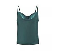 KBRPEY Donna Tank Top Sommer ärmellose Chiffon Bluse Top Weste Top Casual Shirt Tops Bluse con Fibbia Regolabile T-Shirt Canotta (Verde Scuro L)