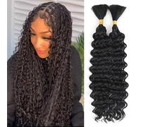 Kbrpey Extension Capelli Ricci Neri 2 Pezzi Set Di Extension Per Capelli Sintetici Lunghezza Naturale Morbide E Lucenti Ideali Per Look Glamour E Versatili
