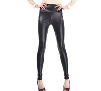 KBRPEY Leggins Donna Ecopelle Pantaloni in Pelle Eleganti Leggings Elastico Pantaloni Sexy Leggins Push Up Termici Donna Elasticizzati in Pelle a Vita Alta Sollevamento Sedere