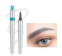 KBRPEY Matita Sopracciglia Liquida Impermeabile 4 Punte Microblading Penna Sopracciglia Lunga Durata Definizione Naturale