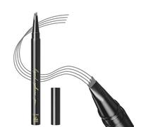 KBRPEY Matita Sopracciglia Liquida Professionale Punta Forcuta Tatuaggio Microblading Effetto 24 Ore Impermeabile Lunga Durata Trucco Naturale