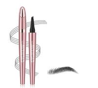 KBRPEY Matita Sopracciglia Liquida Punta Forcuta Impermeabile Lunga Durata Effetto Microblading Tatuaggio Naturale Resistente Acqua