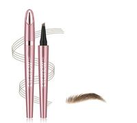 KBRPEY Matita Sopracciglia Liquida Punta Forcuta Impermeabile Lunga Durata Effetto Microblading Tatuaggio Naturale Resistente Acqua
