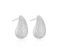 KBRPEY Orecchini a goccia in oro placcato con cristalli scintillanti eleganti orecchini da donna gioielli raffinati per ogni occasione orecchini dorati a forma di goccia con zirconi
