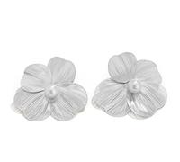 KBRPEY Orecchini Donna Argento 925 Orecchini Pendenti con Fiori di Perla Leggeri Carini Anallergici Senza Nichel Moda Vintage Gioielli Regalo per Ragazza Mamma Moglie Figlia