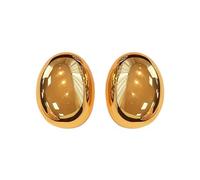 KBRPEY Orecchini Ovali Lucidi Geometrici Minimalisti Eleganti Brillanti Lisci Classici Donna