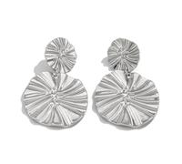 Kbrpey Orecchini Pendenti In Oro A Forma Di Fiore Gioielli Donna Eleganti Orecchini Grandi Luminosi Accessori Moda Per Occasioni Speciali
