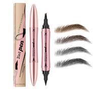 Kbrpey Penna Sopracciglia 2 In 1 Eyeliner Matita Per Sopracciglia A 4 Punte Impermeabile E A Lunga Durata Makeup Naturale Per Occhi Eyebrow Pencil 4 Tip Eyeliner Penna Trucco Occhi Professionale