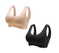 KBRPEY Reggiseni Donna Senza Cuciture Reggiseno Senza Ferretto Imbottito in Microfibra Traspirante Minimizer Comfort Quotidiano Reggiseno Senza Imbottitura Cotone Comodo Design Ergonomico