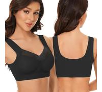 KBRPEY Reggiseni Donna Senza Cuciture Reggiseno Senza Ferretto Microfibra Minimizer Comodo Cotone Imbottito Senza Imbottitura Design Ergonomico Supporto Ottimale per Uso Quotidiano