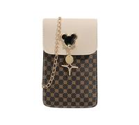 KBRPEY Retrò Borsa Tracolla per Cellulare Borse Mano PU Pelle con Patta Porta Cellulare da Collo Borsa a Tracolla Cinghie Regolabili Staccabili, Stampa Borsa Tracolla Donna