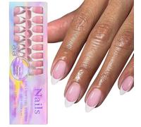 Kbrpey Set Di 150 Unghie Finte A Forma Ovale In Gel Morbido Con Base Coat E Primer Per Ricostruzione Unghie E Manicure Professionale