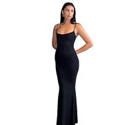 KBRPEY Vestito Donna Spaghetti Elegante Abito da Cerimonia Lungo Vestiti Estivi Aderente Abiti da Sera Formale Vestito Elasticizzato Tubino Senza Maniche