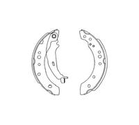 KBS-6414 KAVO PARTS Kit ganasce freno per MITSUBISHI,SMART