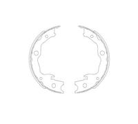 KBS-7403 KAVO PARTS Kit ganasce, Freno stazionamento per LEXUS,NISSAN,RENAULT,TO