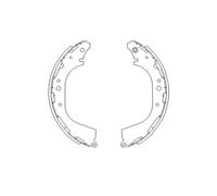 KBS-7411 KAVO PARTS Kit ganasce freno per INFINITI,NISSAN