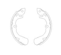 KBS-8905 KAVO PARTS Kit ganasce freno per DAIHATSU,ROVER,SUBARU,SUZUKI