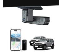 KBSYNT Dash Cam anteriore 4K+1080P per Jeep Gladiator JT 2018-2024 Mojave Overland & Wrangler JL 2018-2024 ecc, registrazione in loop, stile OEM, app e Wi-Fi, scheda da 128 GB