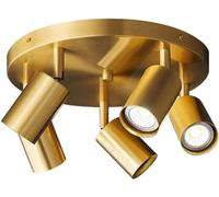 KBUUKYYXouy Lampada da soffitto Lampada da soffitto con binario a testa girevole Lampada da soffitto direzionale rotonda con binario regolabile Montaggio a incasso Faretto a soffitto