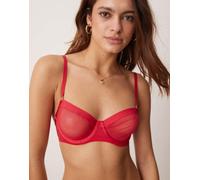 KBX - Zadie - Reggiseno a balconcino non imbottito e con ferretto in rete rosso 32B