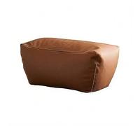 KBZSlyn Fodera for divano a sacco, tessuto in similpelle (senza riempitivi), fodera elasticizzata impermeabile for 1-2 persone, for soggiorno, ufficio, camera da letto, balcone(Brown,60CD stool)