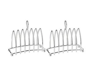 KC BLUE KCTOAST Portatoast, Acciaio, Argento (Confezione da 2)