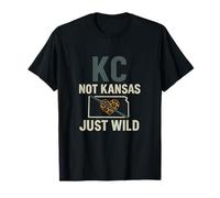 KC: Not Kansas, Just Wild Leopard Heart Design Maglietta