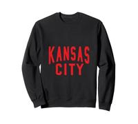 KC Rosso e Nero Kansas City Old School Throwback Felpa