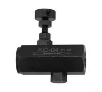 KC Valvola di ritegno a farfalla idraulica, pilota assistita 1/2", flusso di uscita stabile, resistente alla trazione ad alta pressione, per sistema di distribuzione dell'acqua, acciaio al carbonio