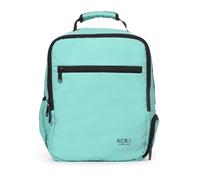 KCB Zaino da cabina Underseat Skid | Borsa a mano cabina aereo | Bagaglio a mano per Ryanair e Vueling | Zaino leggero da viaggio low-cost | Maniglie regolabili | 100% vegano, turchese, L