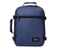 KCB Zaino grande Underseat | Borsa a mano da cabina per aereo | Bagaglio a mano per Ryanair, Vueling e Easyjet | Zaino leggero da viaggio low-cost | Maniglie regolabili | 100% vegano, blu, Grande