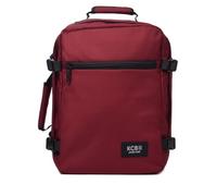 KCB Zaino grande Underseat | Borsa a mano da cabina per aereo | Bagaglio a mano per Ryanair, Vueling e Easyjet | Zaino leggero da viaggio low-cost | Maniglie regolabili | 100% vegano, Ciliegia, Grande