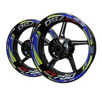 KCBHSH Adesivi per Cerchi Moto Strisce Riflettenti per Suzuki GSXR750 GSXR 750 Decalcomanie per Cerchi Mozzo Adesivo Striscia Mozzo Ruota Decalcomania Adesivi per Cerchioni(Colore 4)