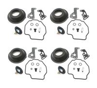 KCBHSH Kit di Riparazione Carburatore Moto per Y&amaha Virago XV400 XV535 Vmax1200 XV 400 535 Vmax 1200 Guarnizione Ago Galleggiante Parti Carburatore Moto(4 Set)