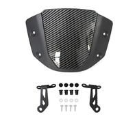 KCBHSH Parabrezza Per Moto Per CB650R 2024 2025 Deflettori Anteriori Sportivi Con Staffa, Parabrezza, Spoiler Antivento Di Estensione(Aspetto carbonio)