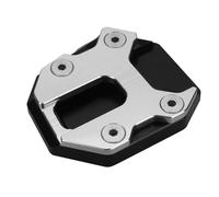KCBHSH Piastra Allargata Estensione Cavalletto Laterale Moto per Y&amaha MT-09 SP Tracer 9 GT 2021-2025 XSR 900 Piastra di Supporto per Cavalletto Laterale Allargata Cavalletto Supporto(Argento)