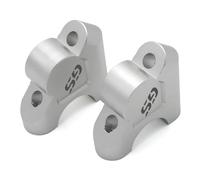 KCBHSH Riser Manubrio Riser Manubrio Moto per B&MW R 1200 GS LC R1200GS ADV R1250GS S1000XR 32MM Adattatore Prolunga Morsetto Manubrio Drag Morsetti Sollevamento(Argento 1)