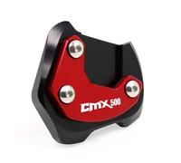 KCBHSH Supporto Per Cavalletto Laterale, Piastra Di Supporto Allargata Per Cavalletto Laterale, Per Rebel CMX300 CMX500, Tutti Gli Anni Moto Cavalletti Base(Rosso 2)