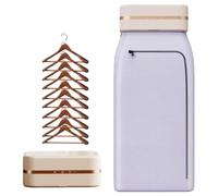 Kccjjrg A,Asciugatrice Portatile, Ferro da Stiro Automatico A Vapore con Design per Asciugatura Superiore E Gancio, Piccola Macchina per Stirare A Vapore da Appendere per Il Viaggio in Dormitorio.