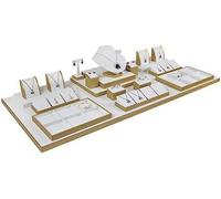 Kccjjrg E,Set di Espositori per Gioielli/Organizzatore da Scrivania per Collane E Braccialetti/Manichino Espositore, per Vendita E Collezione di Gioielli/Centri Commerciali, Uso Domestico