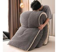 KCCRHIN Trapunta Invernale in Velluto Double Face, Piumino Spesso E Caldo, Non Serve Il Copripiumino, Piumino Invernale 220X240 per Letto Matrimoniale per Case E Appartamenti,Grigio,200x230cm/4.0kg