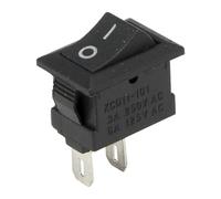 KCD1-11-2P, interruttore a bilanciere piccolo, 13,5 x 9 mm, 2 pin, accensione e spegnimento, 10 pezzi (nero)